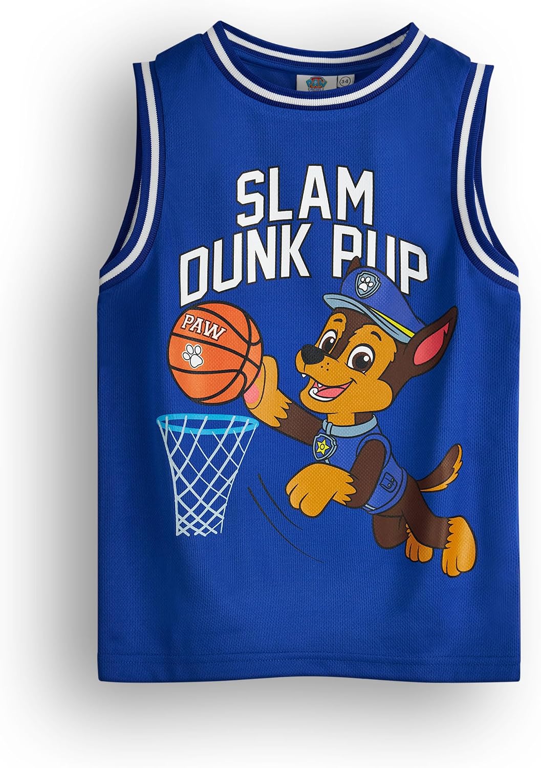 Paw Patrol Boys Basketball Jersey and Shorts Sets | Kids Slam Dunk Pup Two Piece Sports Outfit | Childrens Matching Bundle