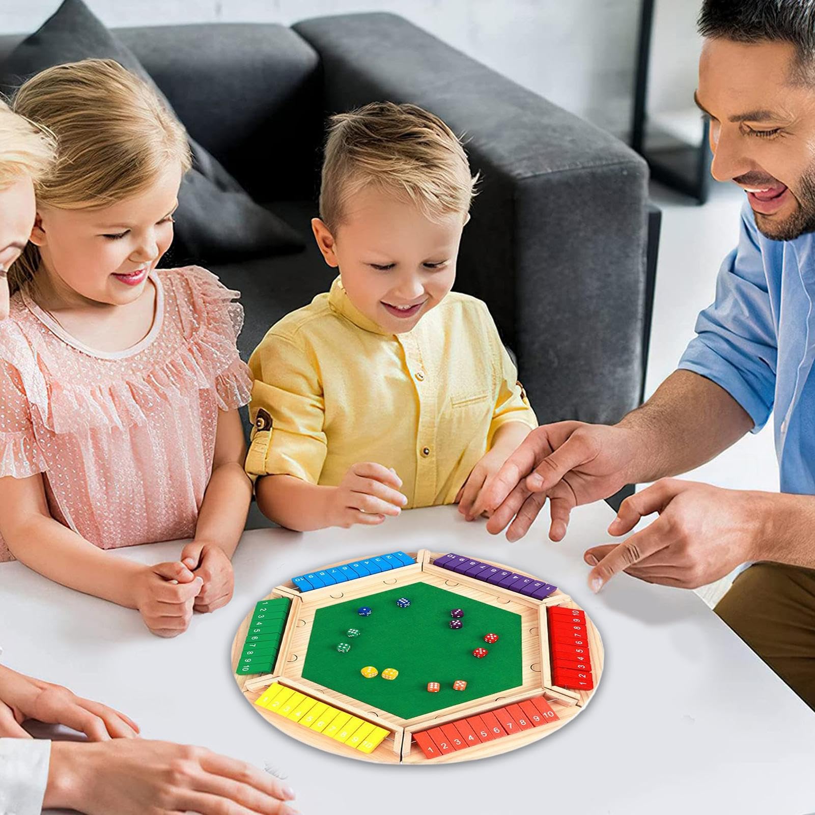 Giochi Da Tavolo Per Bambini - Attività Familiari Interattive A 4 Lati | Attività da Tavolo per Feste Multigiocatore - Per Uomini Donne Ragazze Giovani Festa Compleanno Casa Vacanza Viaggi Auto Classe