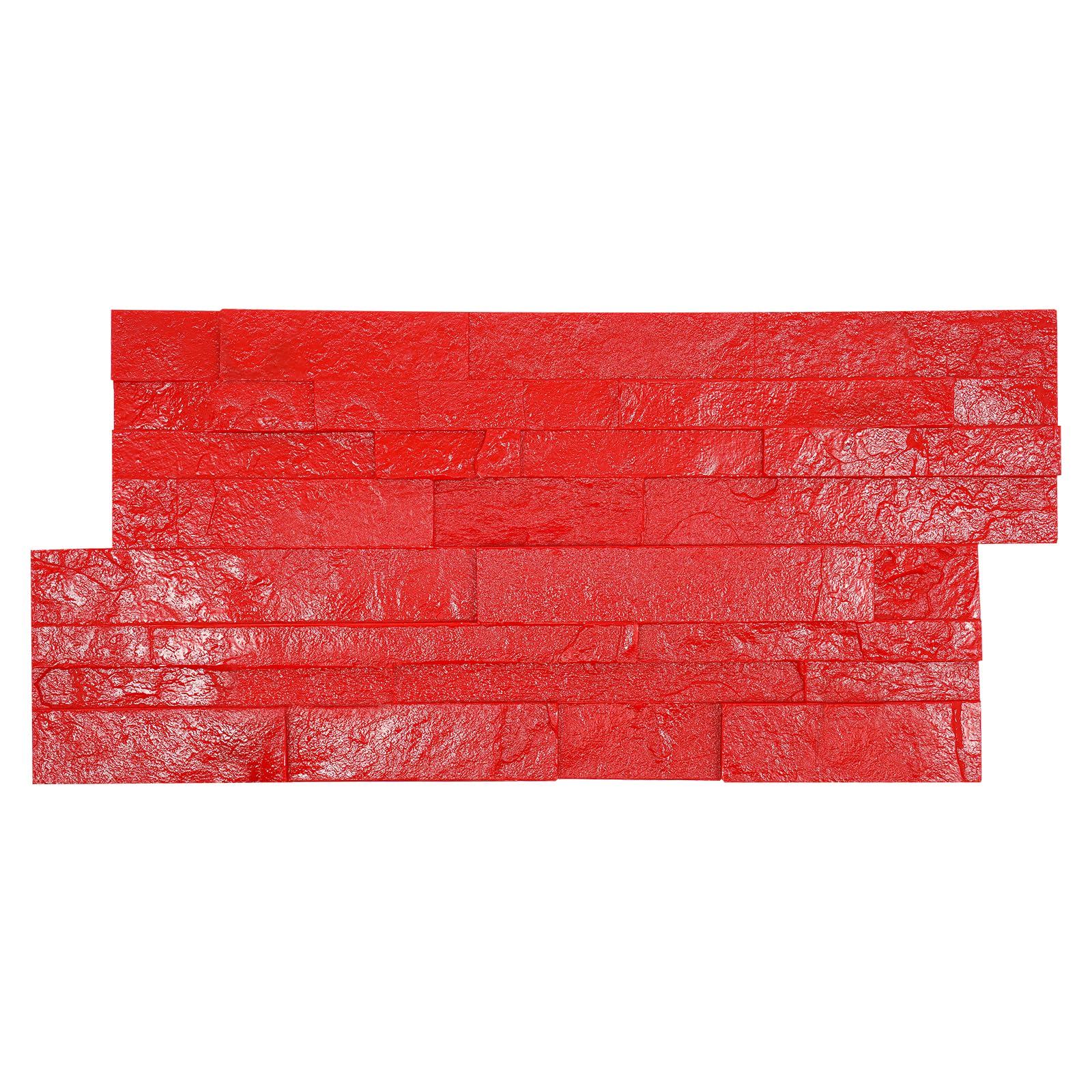 Formy do stempli z betonu o realistycznej teksturze, 12x12 cali, do stempli na betonowych matach do odciskania na ścieżkach, podjazdach, chodnikach i nawierzchniach dekoracyjnych (25,6"x11,8