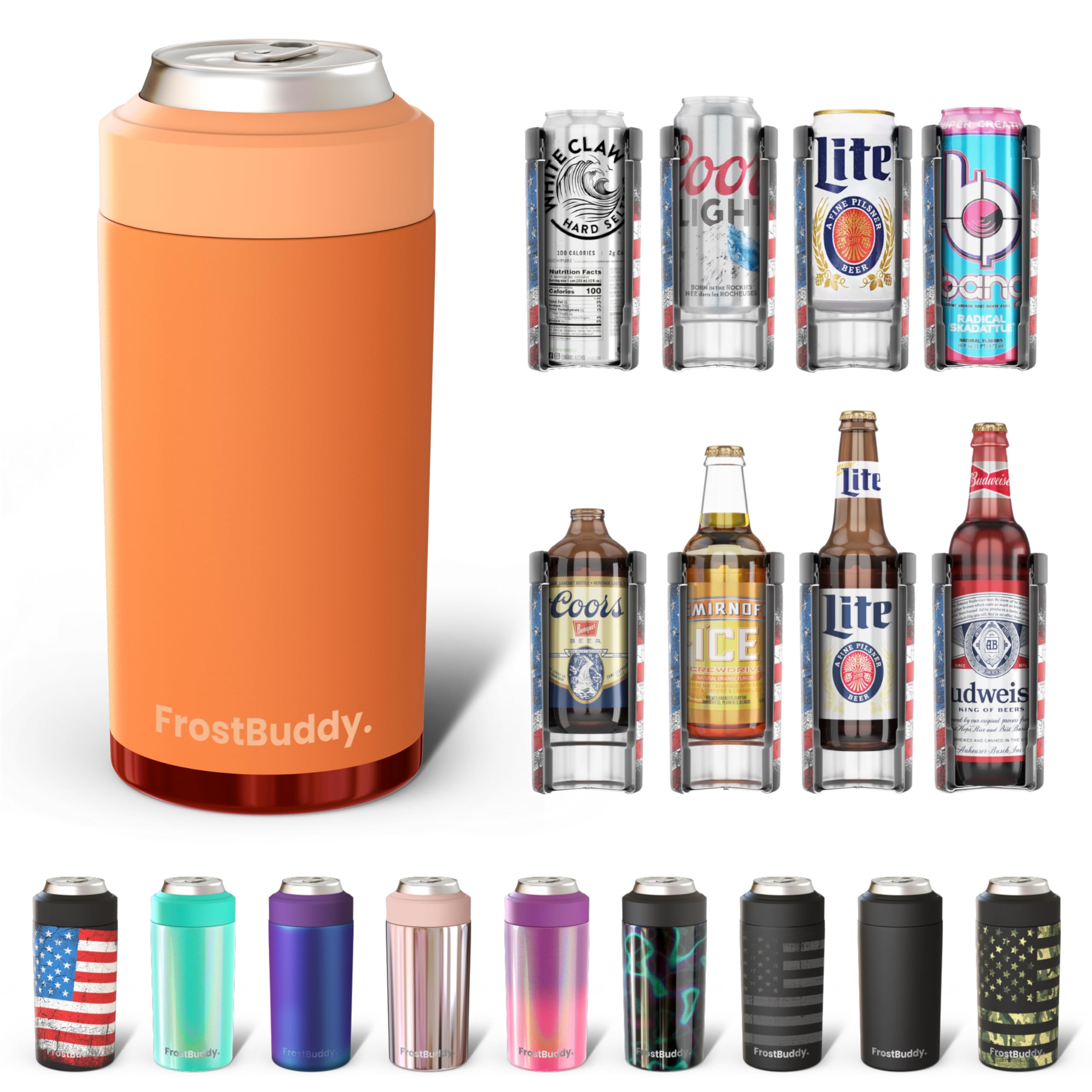Bottle Insulator Yeti Bottle Koozie Amazon Can Cooler 4-in-1