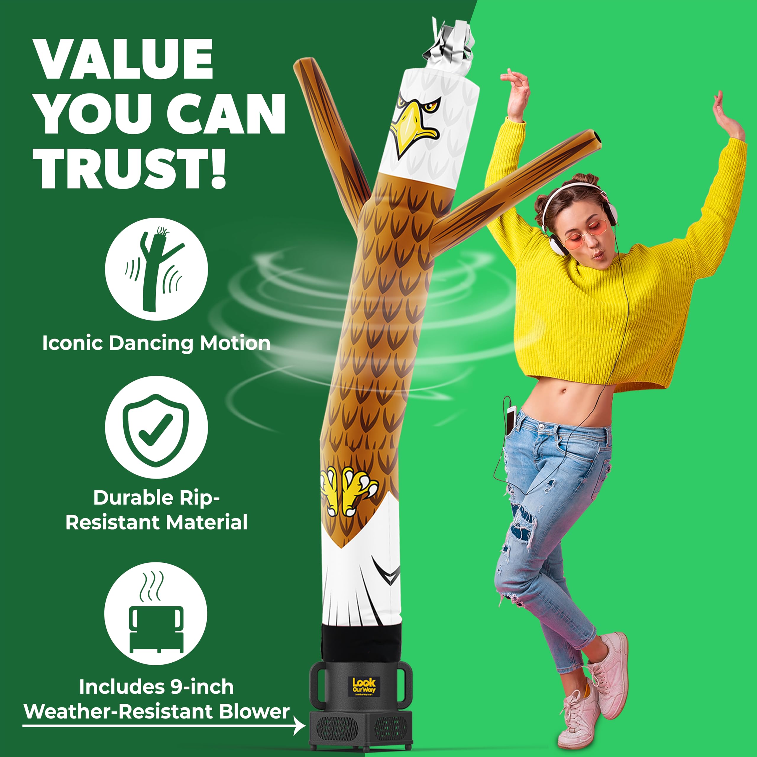 Snapklik.com : LookOurWay Air Dancers Wacky Waving Inflatable Tube Man ...
