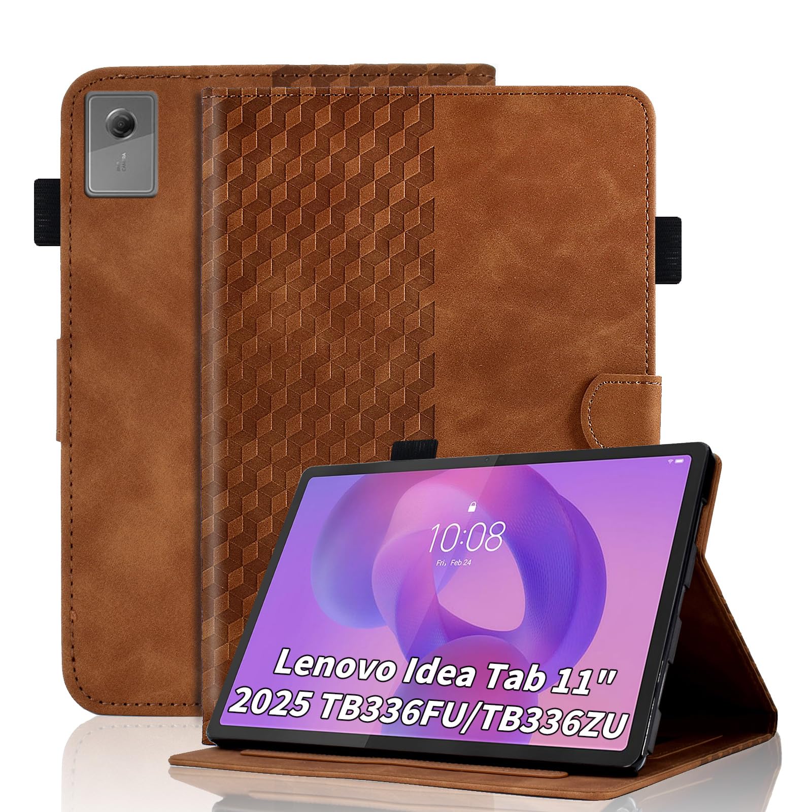 Case for Honor Pad X8a 11 Inch Tablet 2024 Protective Case Premium Leather Folio Smart Case with Auto Sleep/Wake Pen Holder Card Slot for Honor Pad X8a- Dark Green — view 123