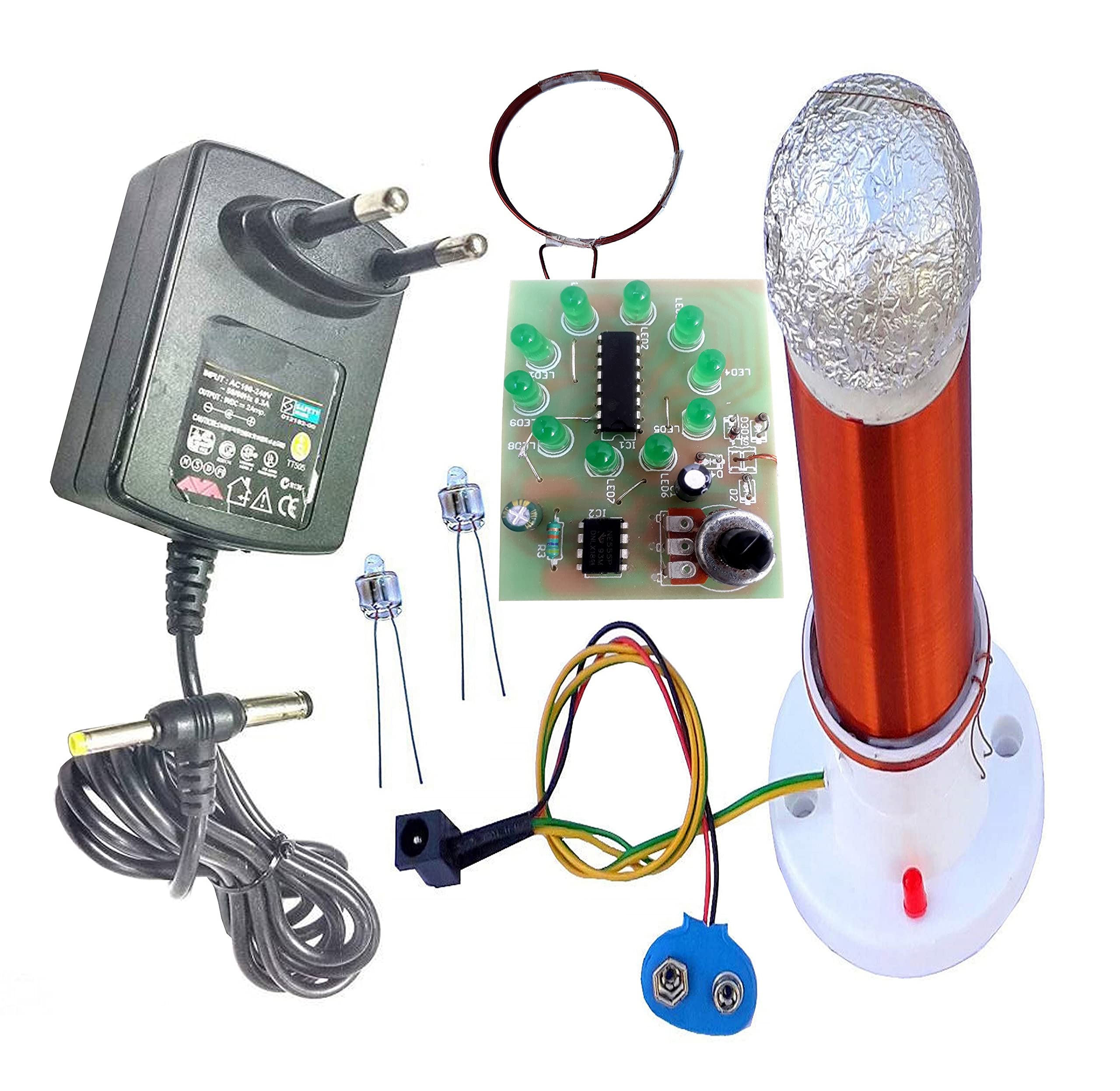 Global Traders Physics Project Tesla Coil with free Wireless Power Receiver Circuit Board (B09J3S9DKY) Amazon Price History, Amazon Price Tracker
