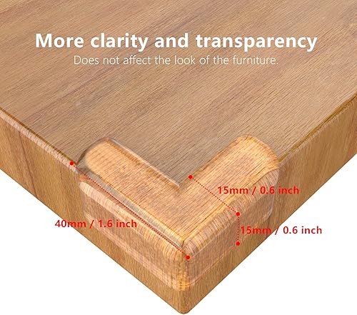 Miniatura 6 de Protector de esquina para bebé, paquete de 24 protectores L, protector de esquinas para muebles y parachoques de seguridad de bordes, parachoques y