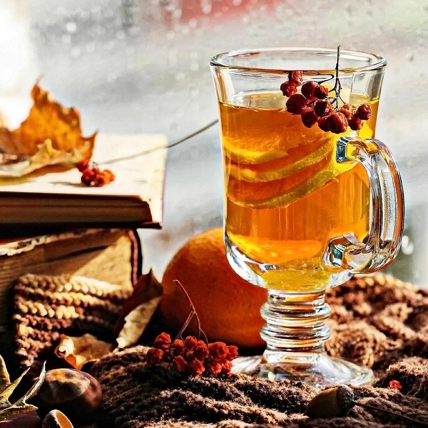 Lot de 6 tasses à café irlandais en verre transparent avec poignées pour café, latte, cappuccino, smoothie, boissons chaudes et froides de 237 ml