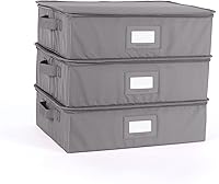 Vista 9 de Covermates Keepsakes - Caja de almacenamiento con cremallera superior - Poliéster resistente - Asas reforzadas - Diseño apilable - Almacenamiento