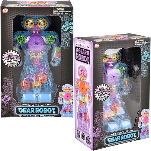 Miniatura 7 de Robot de engranajes iluminados de 8.5"