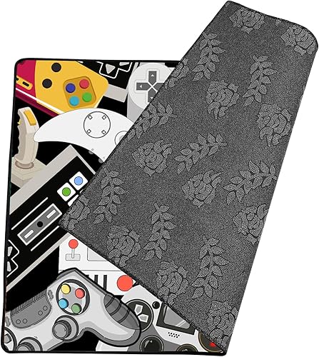 Miniatura 3 de Alfombra de Juego para Adolescentes Varones con Decoración de Controlador de Juegos, Alfombras de Videojuegos para Dormitorio de Niños Varones, Sala