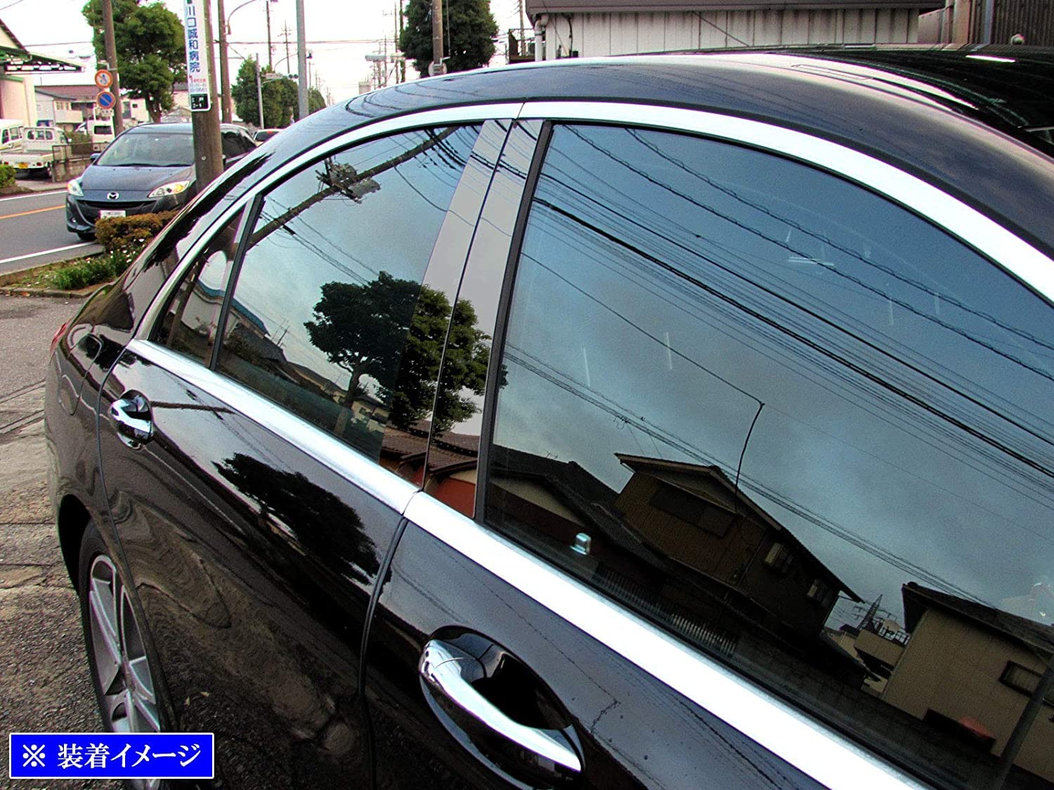 ベンツMクラス W１６６　日本製最高級超鏡面ステンレスピラーメッキピラー 在庫処分！日本製最高級超鏡面ステンレスピラーベンツ W166 AMG M