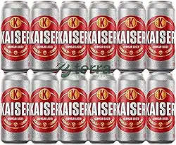 Cerveja Kaiser Pilsen – Refrescância Máxima, Sabor Inconfundível, Perfeita para Curtir com Amigos (Cerveja Kaiser Pilsen Lata 473ml 12 unidades)