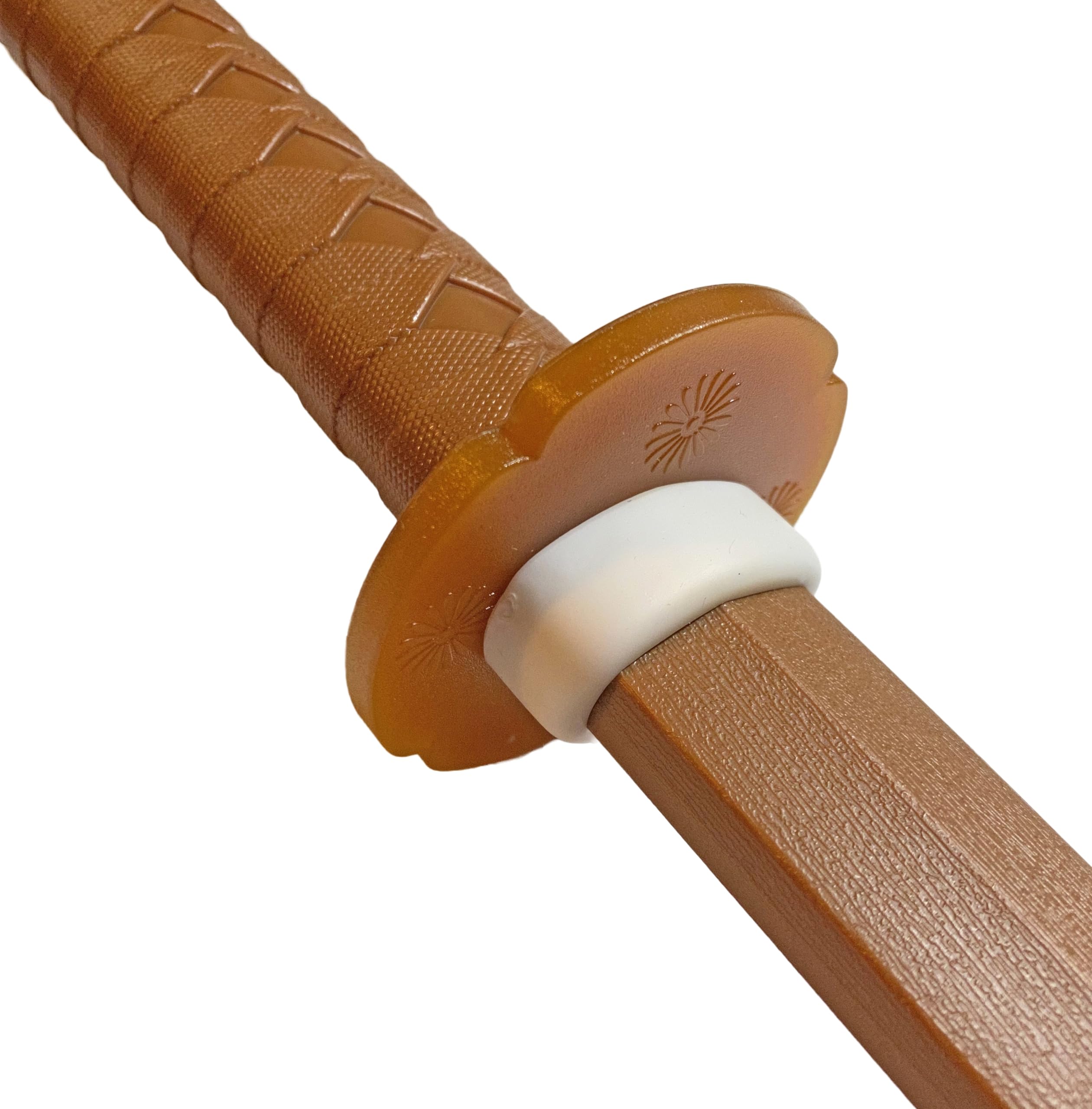 Bokken Katana Épée d'entraînement en TPR Marron 100 cm avec Tsuba Katana Épée d'entraînement Aikido Kobudo