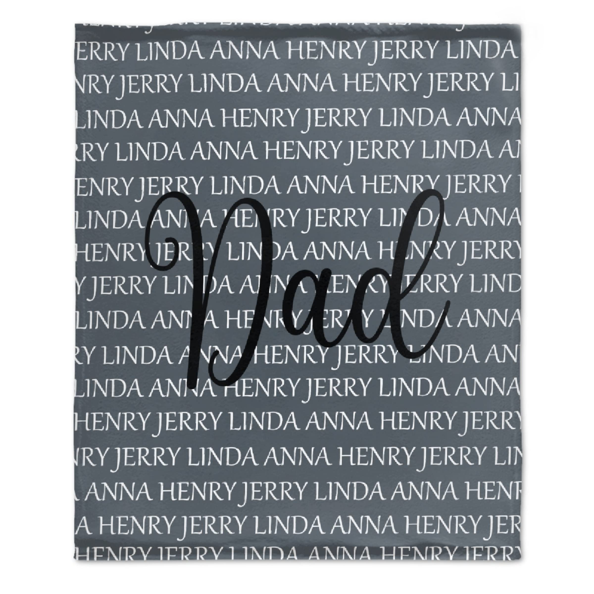 Ottoy Personalized Dad Blanket Dad Gifts from Son or Daughter Custom Blanket for for Dad Birthday Best Dad Ever Gifts Valentines Day Gift for Dad 40