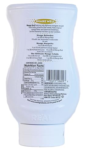 Miniatura 2 de Mango Reàl, jarabe con infusión de puré de mango, botella exprimible de 16.9 onzas líquidas (paquete de 1)