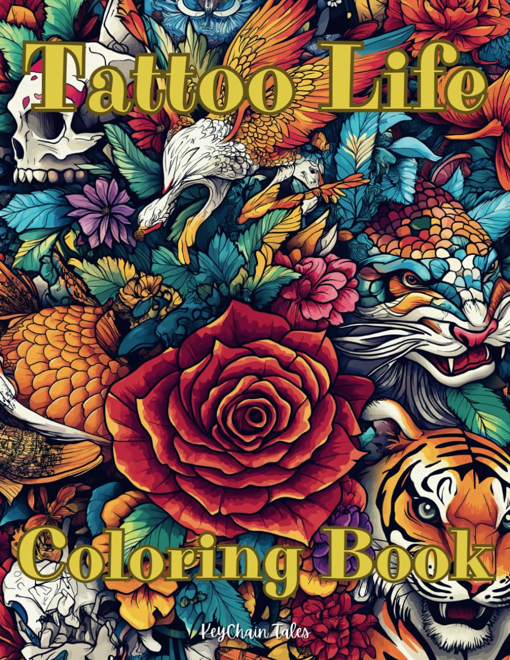 Tattoo Life Coloring Book: A Stunning Collection of Ink-Inspired Art to Color and Unleash Your Creativity!