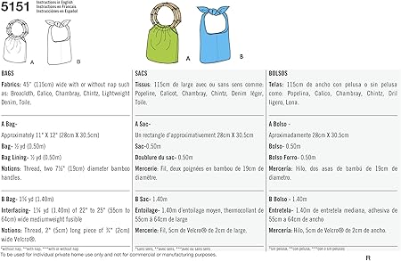 bean bolsa sewing template