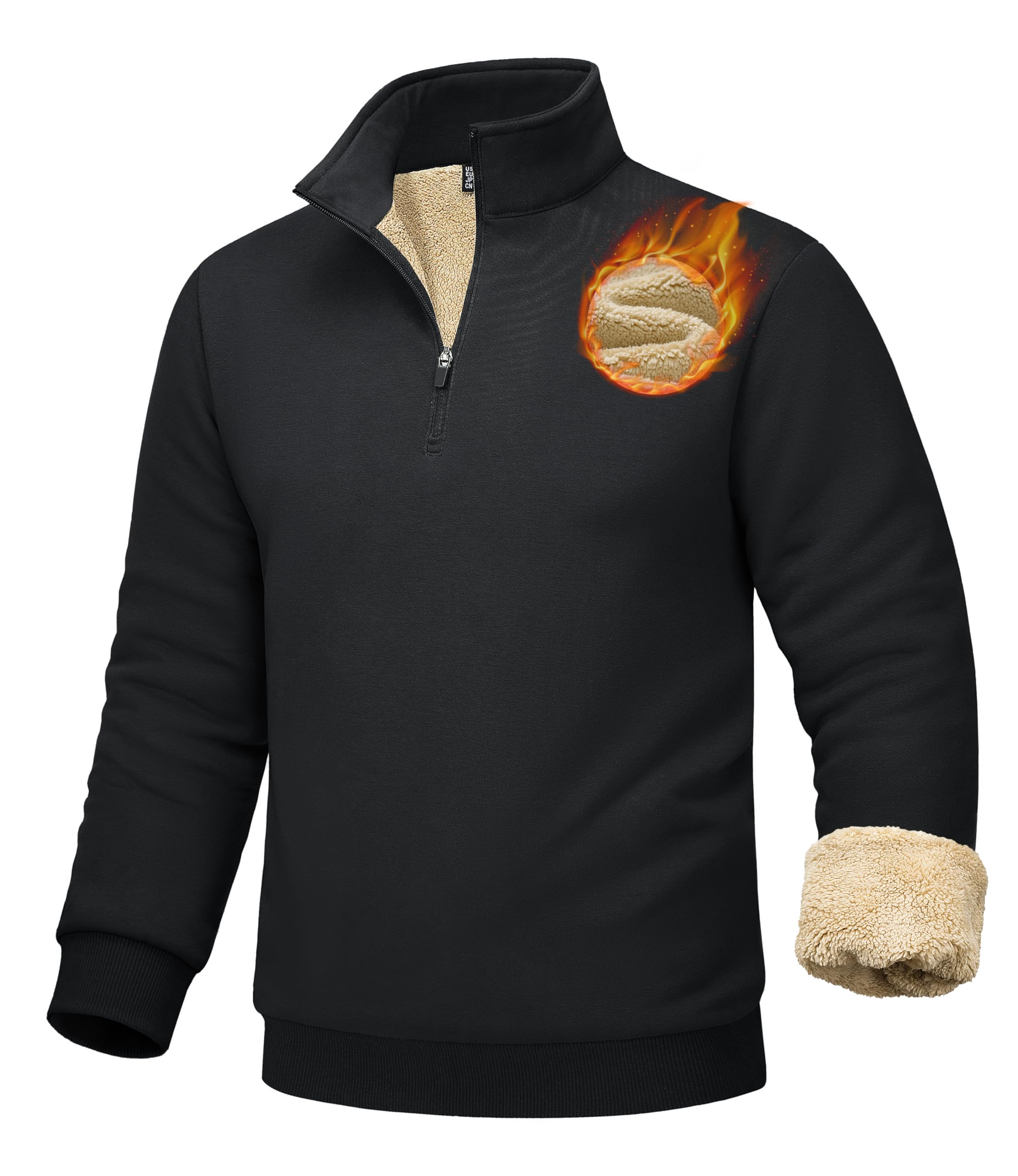 MAGCOMSEN Sherpa Lined Quarter Zip