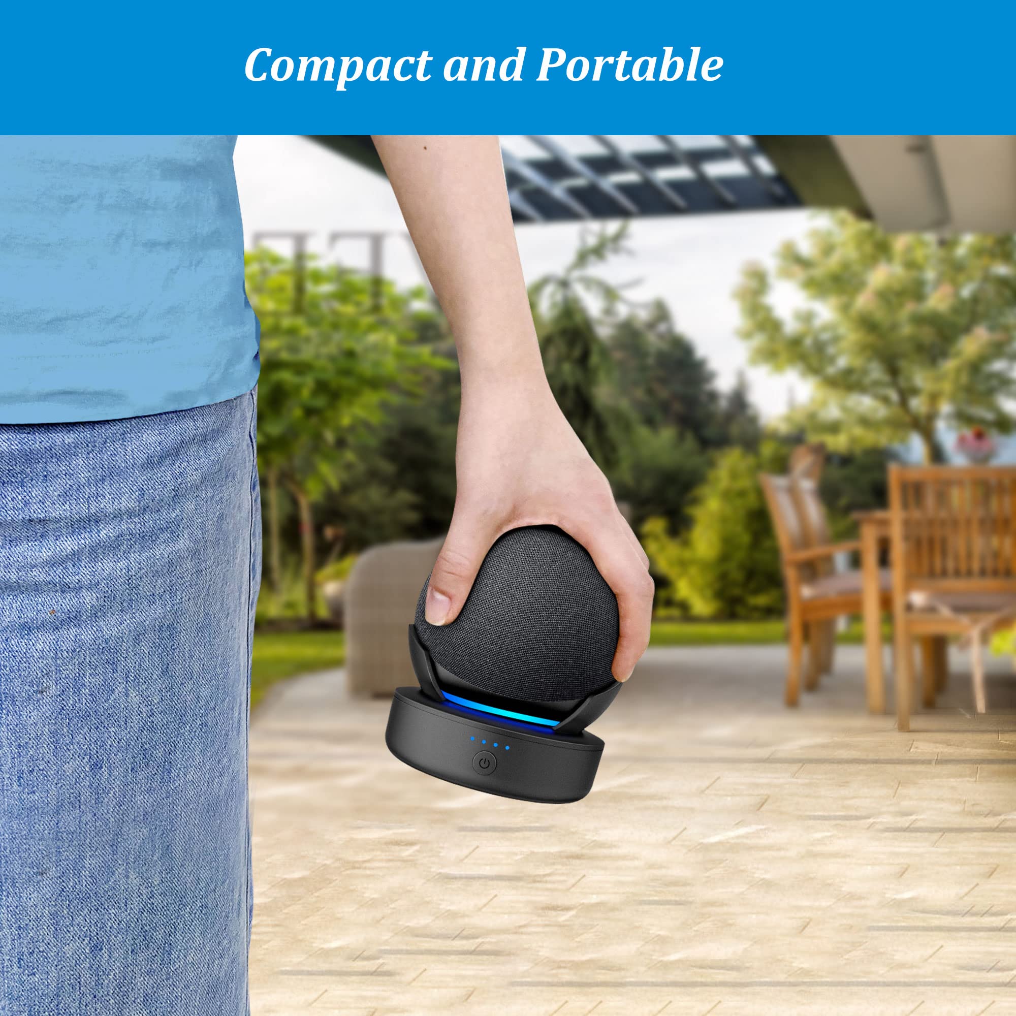 PlusAcc Base Batteria per Dot 5ª e 4ª Generazione - 10000 mAh Accessori