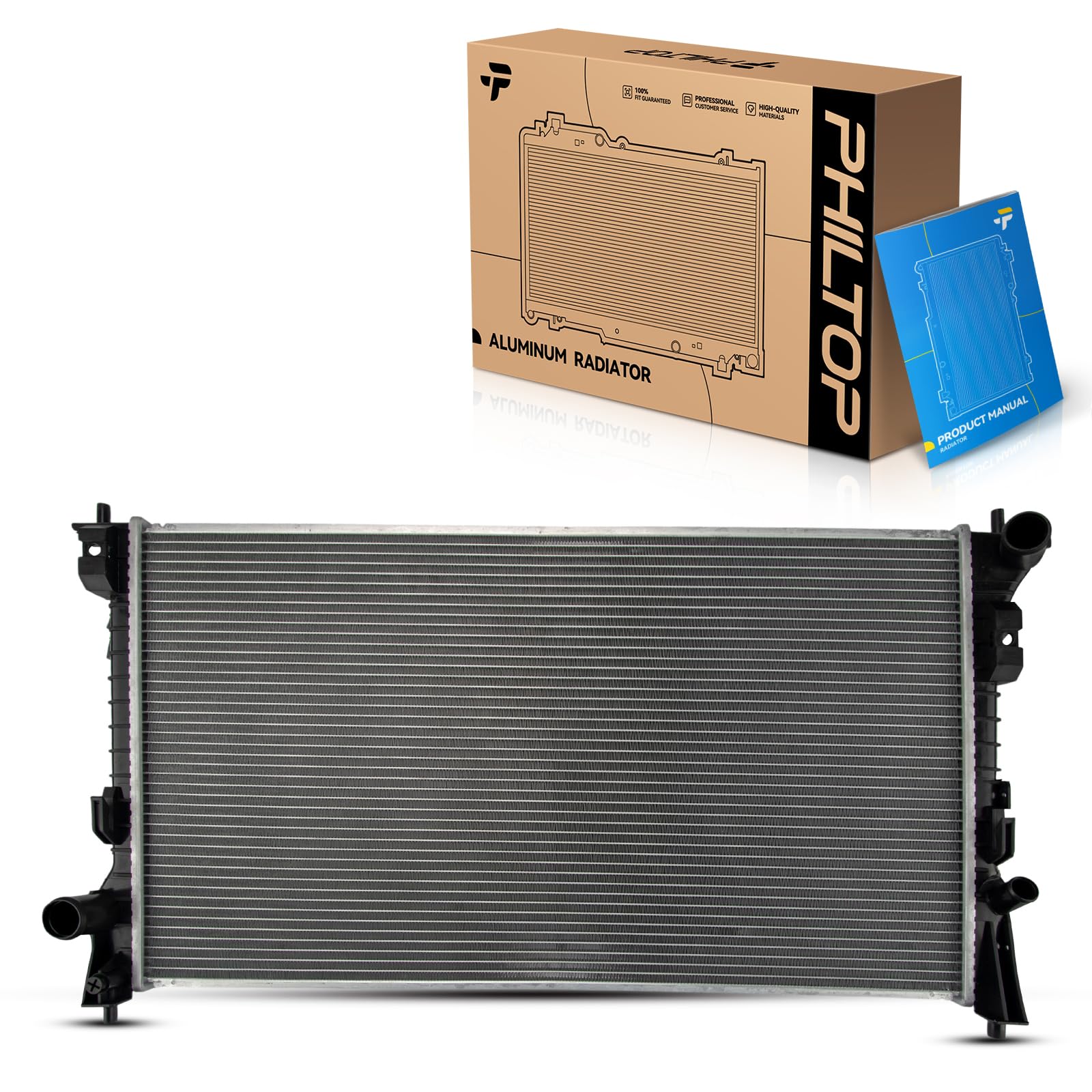 PHILTOP CU2937 Radiator 28-3/4“Core Compatible With 2007-2014 Edge, MKX2009-2012 Flex, MKT2009-2016 MKS2008-2019 Taurus2008-2009 Taurus X, Sable