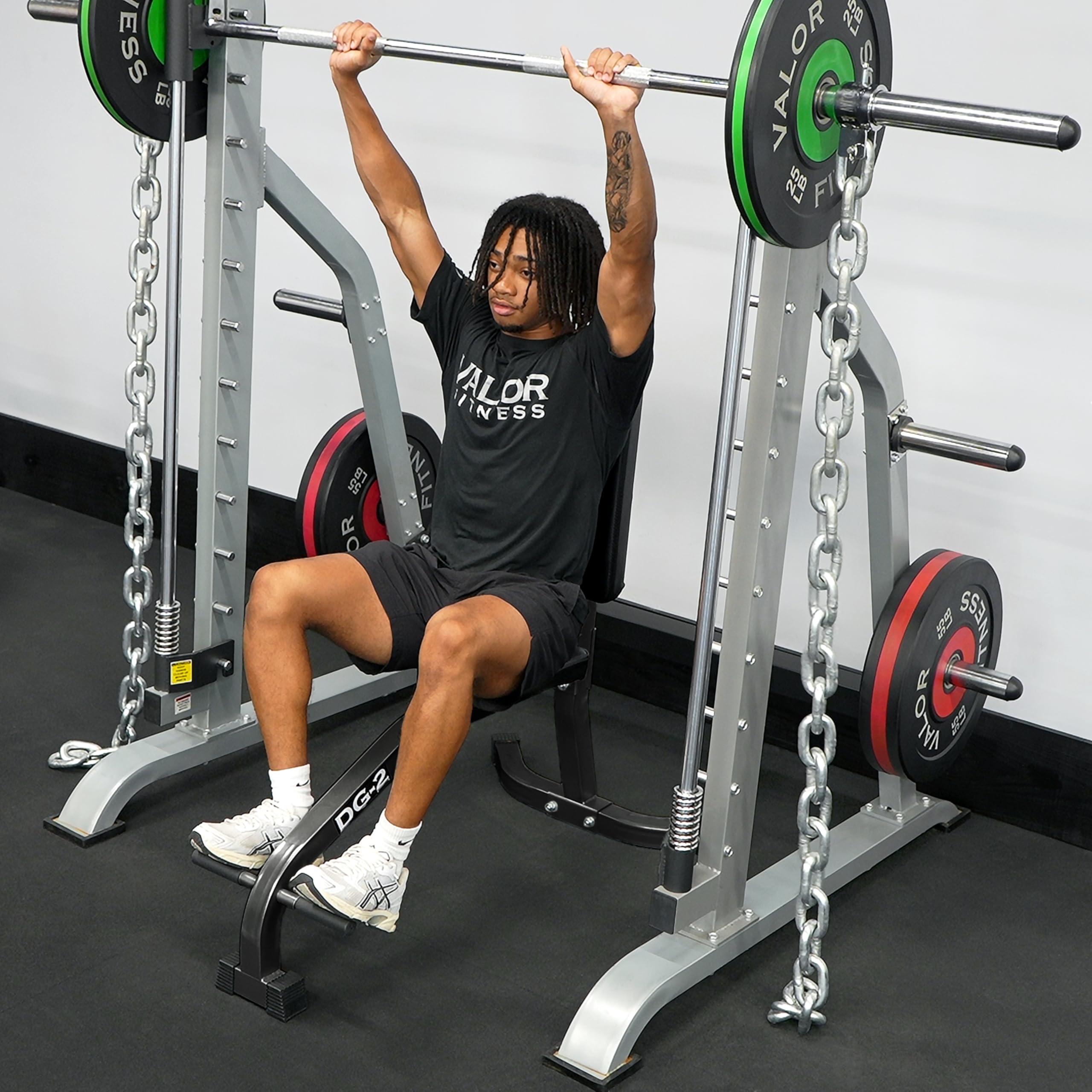 Upright Stationary Weight Bench – Shoulder Press Bench for Strength Training, Arms, Biceps, Triceps, and Home Gym Workouts