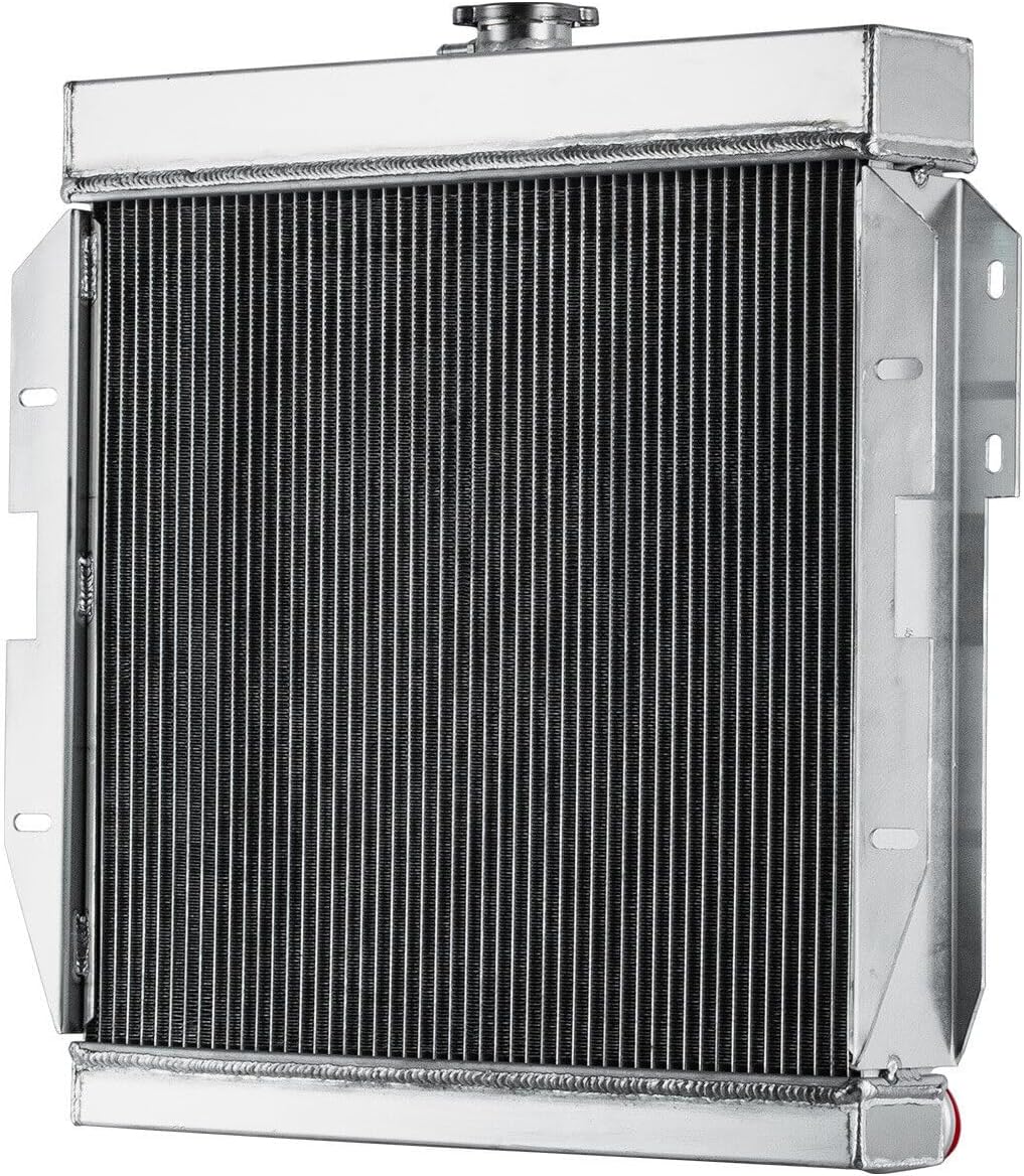 Aluminum Radiator Fit for 1955-1957 1966 Ford Thunderbird T-Bird TBird 4.8L 5.1L V8 4 Row Core Radiator 55 56 Thunderbird Radiators