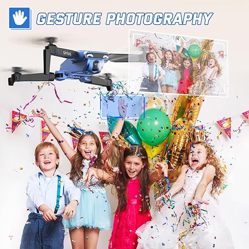 Miniatura 7 de Dron S90 con cámara para niños, 1080P HD Mini FPV Drones para adultos principiantes, juguetes de cuadricóptero a control remoto plegable, regalos de