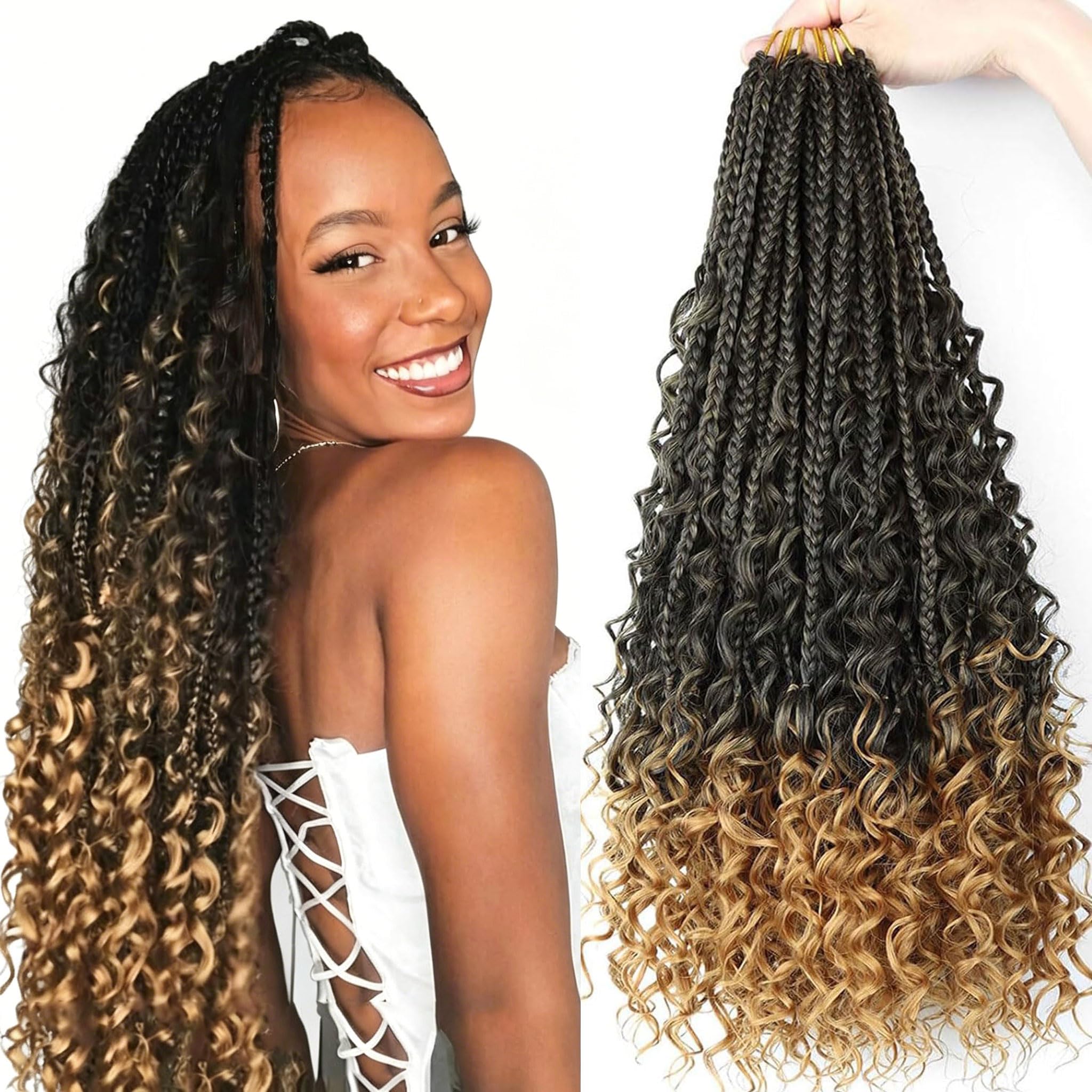 Amazon.com : Crochet Box Braids -18 Inch Goddess Box Braids