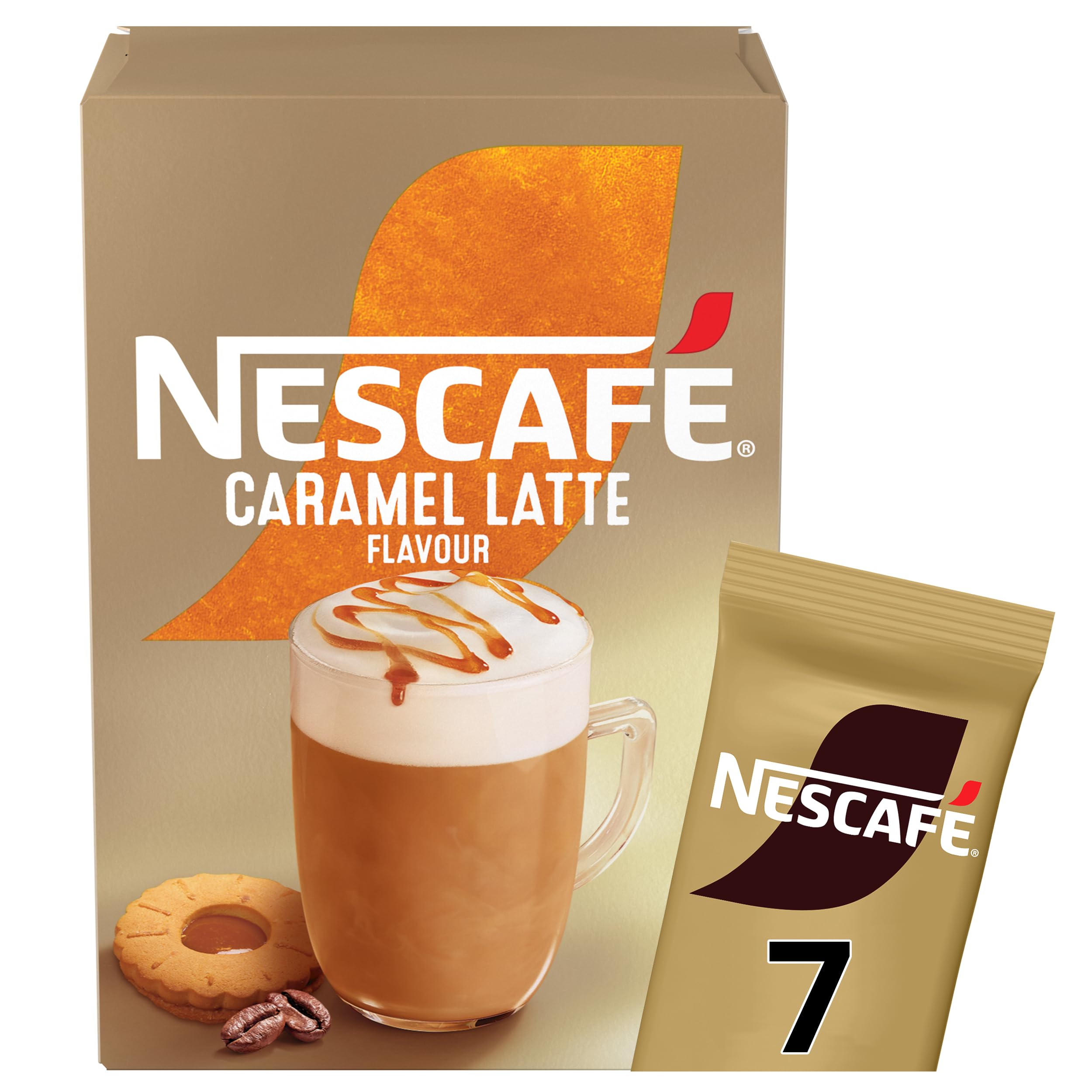 NESCAFÉ Caramel Latte Instant Coffee 7 x 17g Sachets