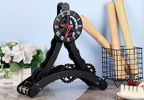 Miniatura 3 de Reloj de pared de la torre Eiffel de París, reloj de pared de París, moderno reloj de pared decorativo para sala de estar, reloj de pared giratorio