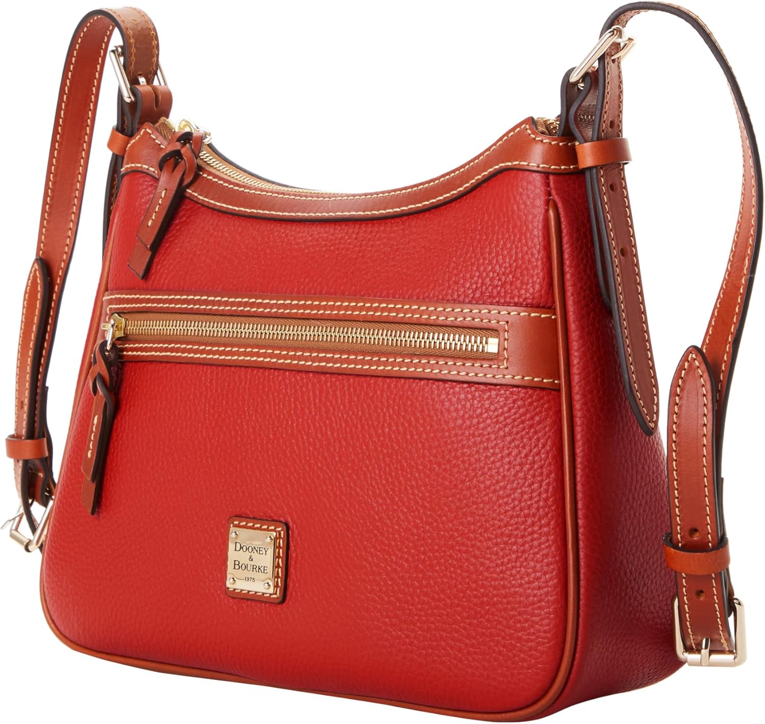 Dooney & Bourke Crossbody Bags for Women, Presley Pebble Grain Leather Handbag with Adjustable Shoulder Strap