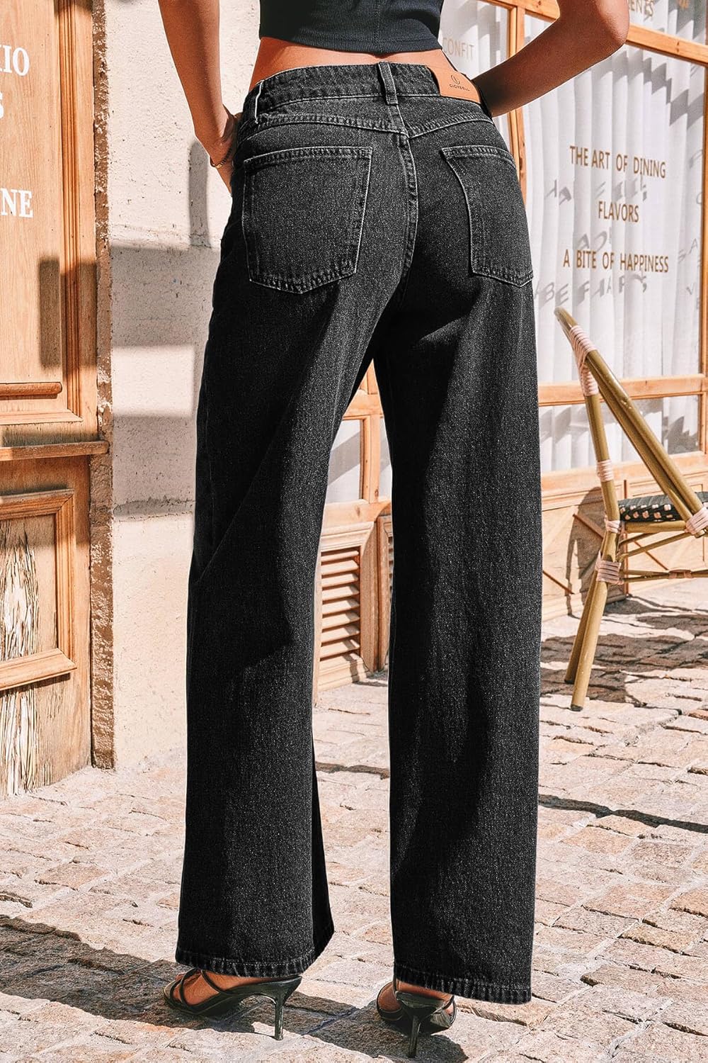 Cicy Bell Womens Wide Leg Baggy Jeans High Waisted Boyfriend Loose Denim Pants with Pockets - Image 4
