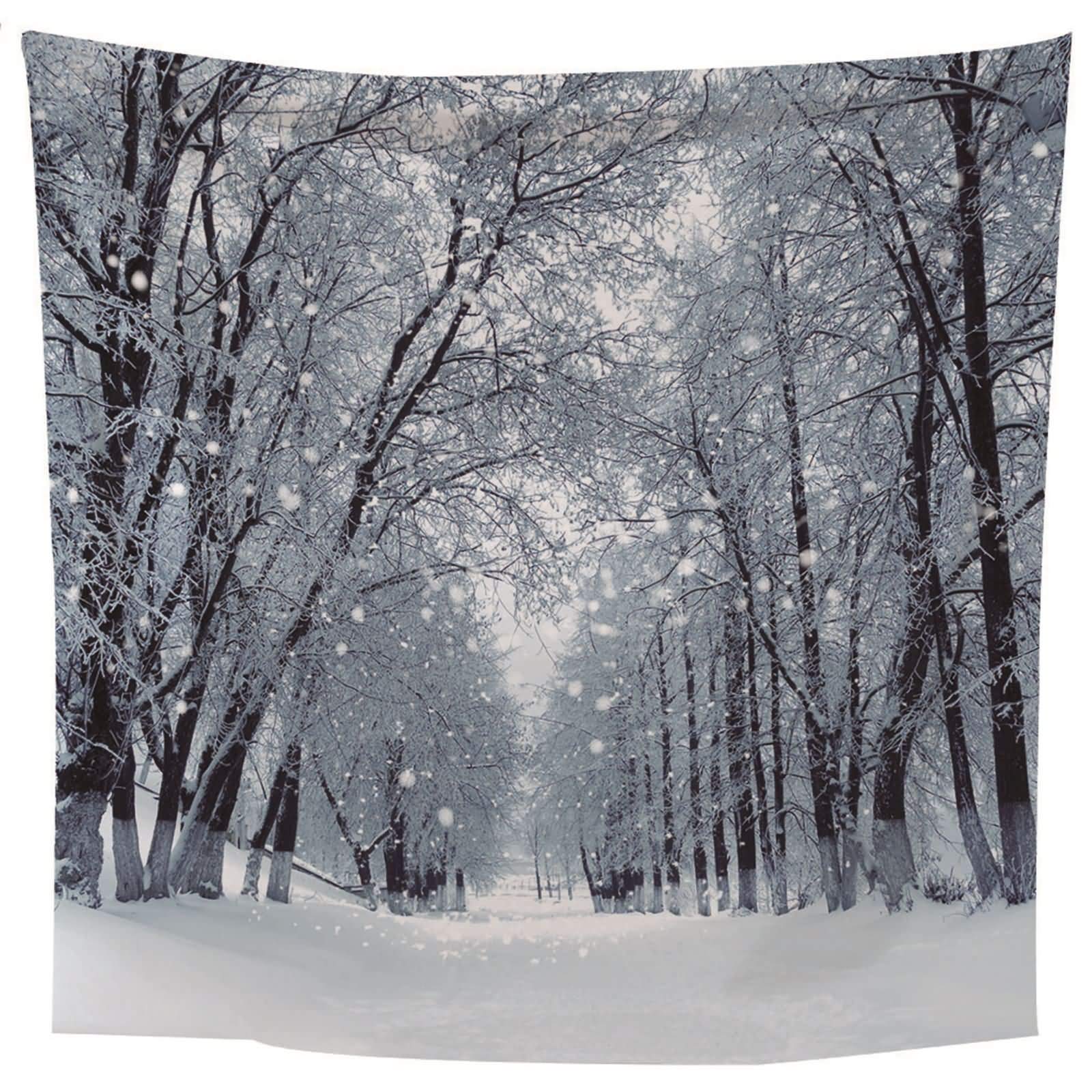 Tenture murale neige pour créer une ambiance scandinave et cocooning dans votre salon blanc