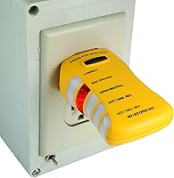 Vista 8 de Sperry Instruments - Probador de enchufe y receptáculos de interruptor GFCI, salidas de corriente alterna estándar de 120 voltios, 7 indicadores