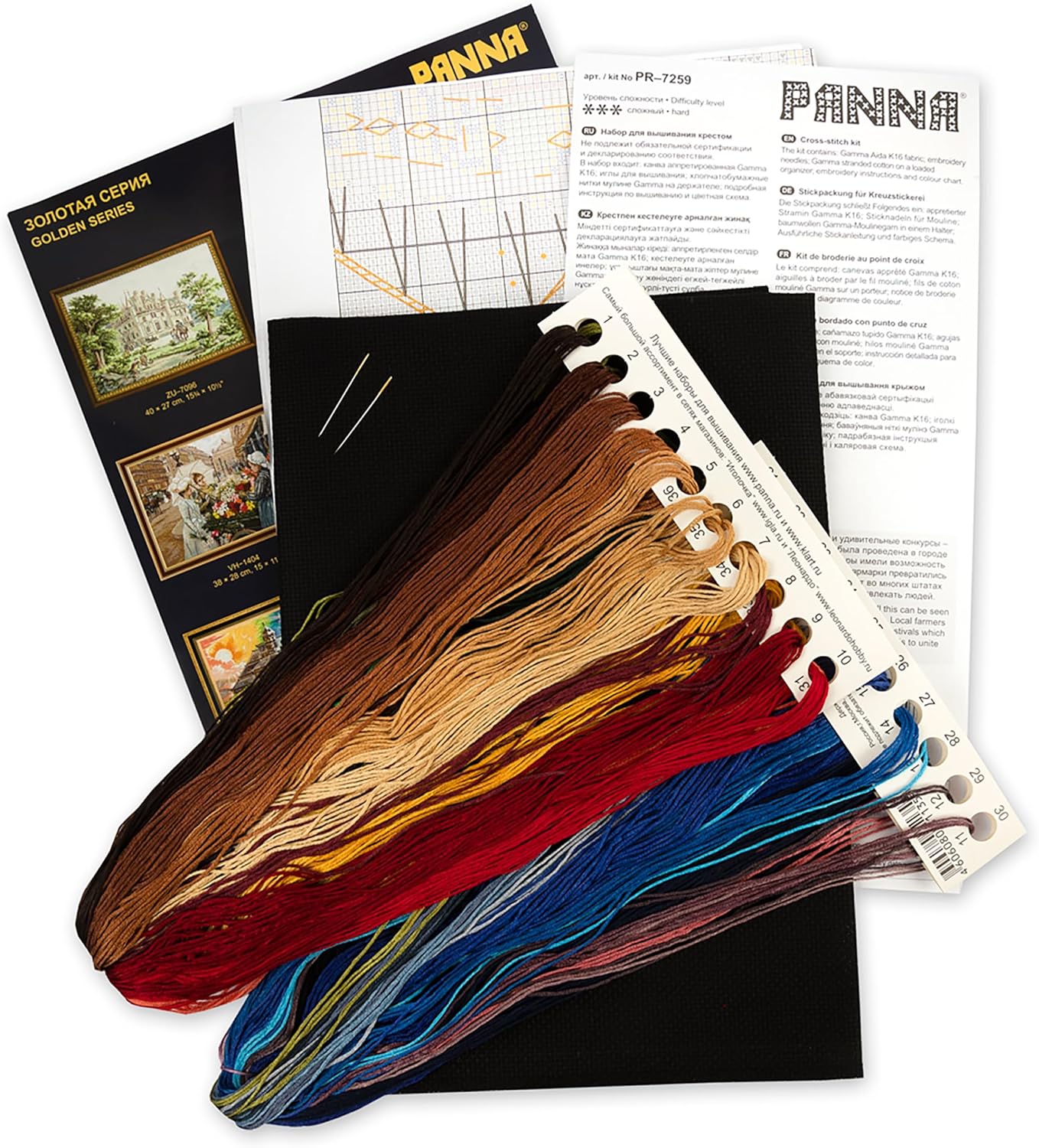PANNA - Counted Cross Stitch Kit - County Fair - PR-7259 - Pre-Sorted Thread - Cross Stitch Patterns - Crafts for Adults - Aida - 10.5 x 15 Inches