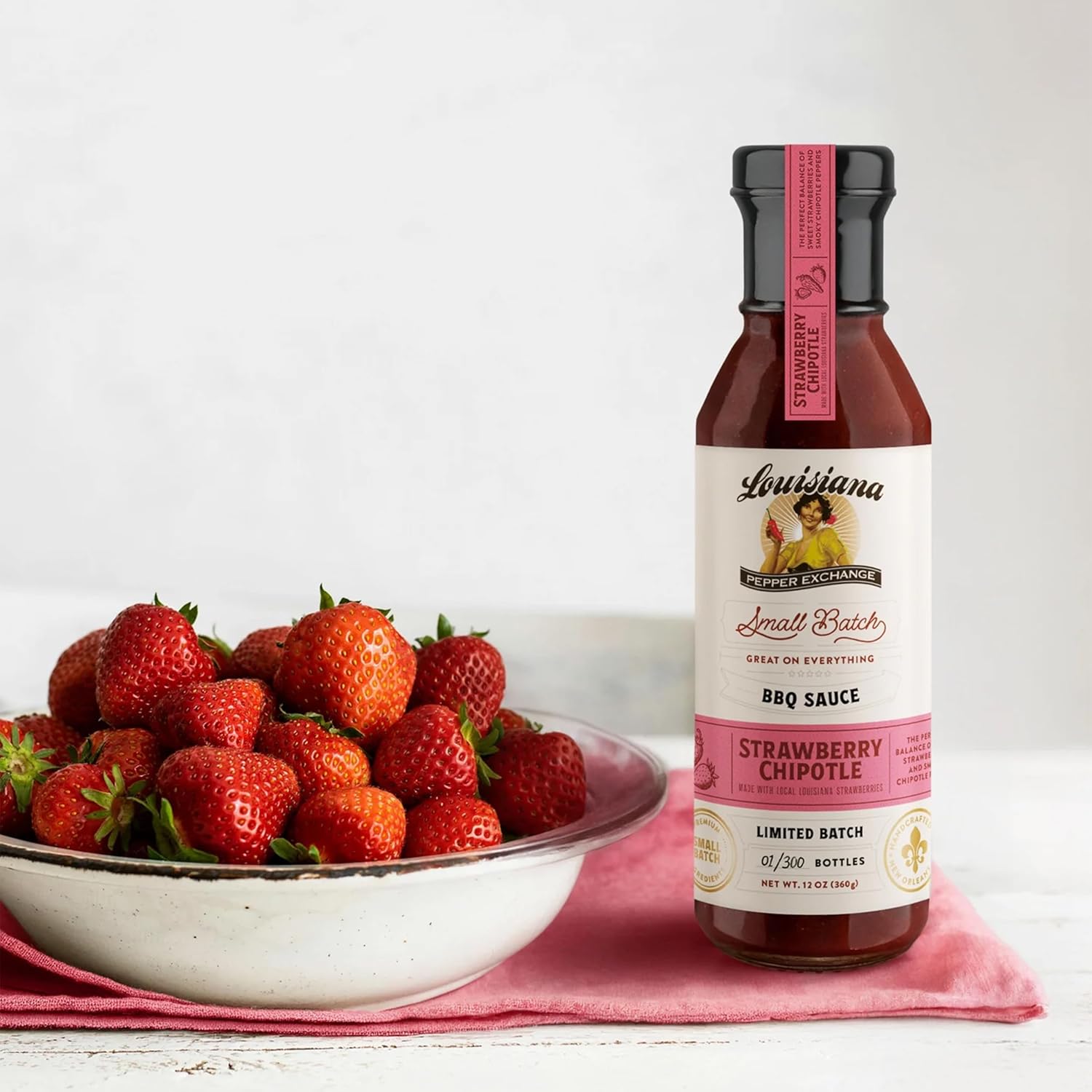 Louisiana Pepper Exchange Strawberry Chipotle BBQ Sauce, Gluten-Free, 12 Fl Oz, 2-Pack - Image 8