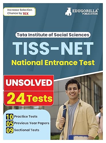 TISS-NET Exam Preparation Book 2024 - 24 Unsolved Tests (10 Practice Tests, 9 Sectional Tests and 5 Previous Year Papers with Free Access to Online Tests