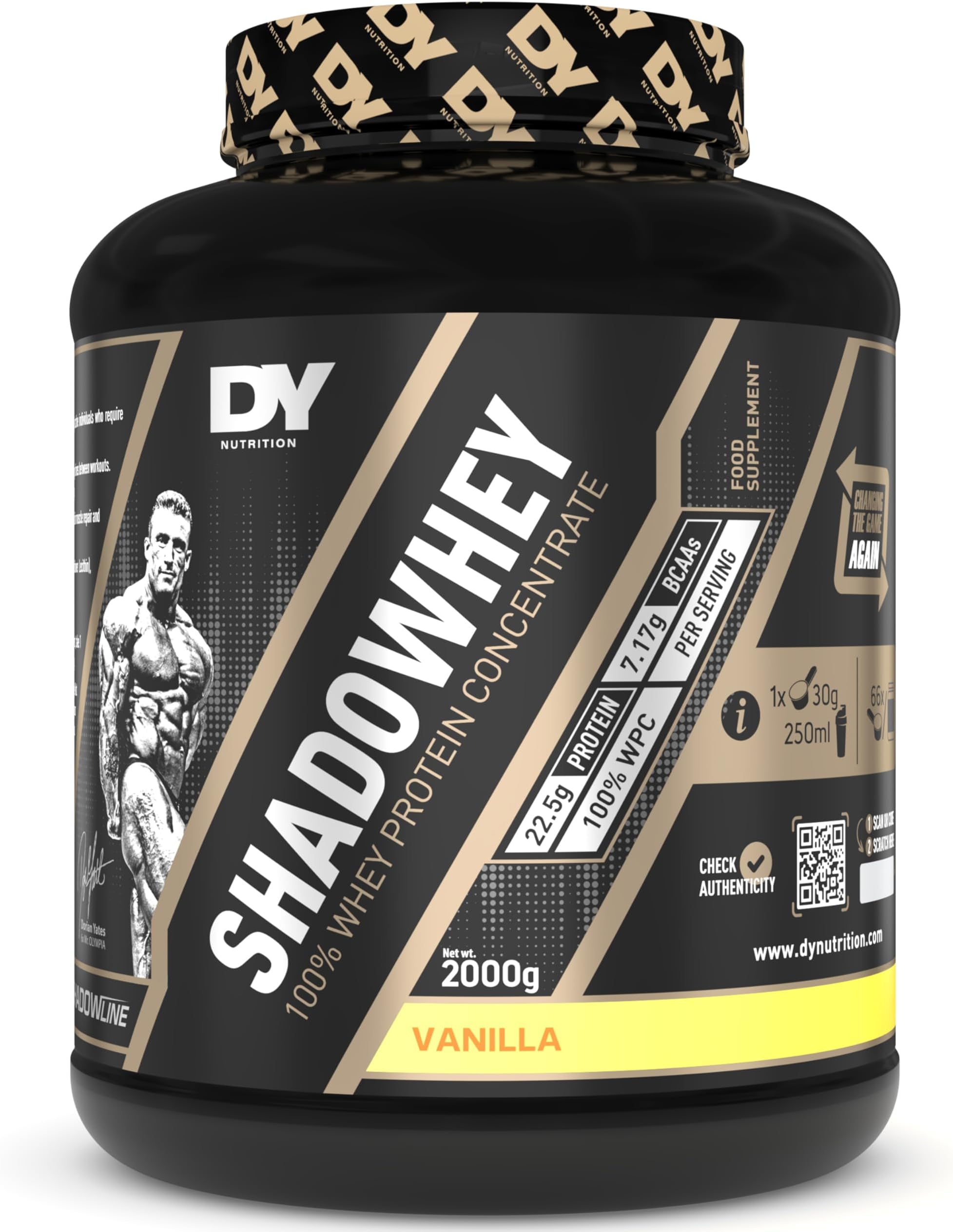 – Shadowhey Protein Concentrate 2kg (Vanilla)