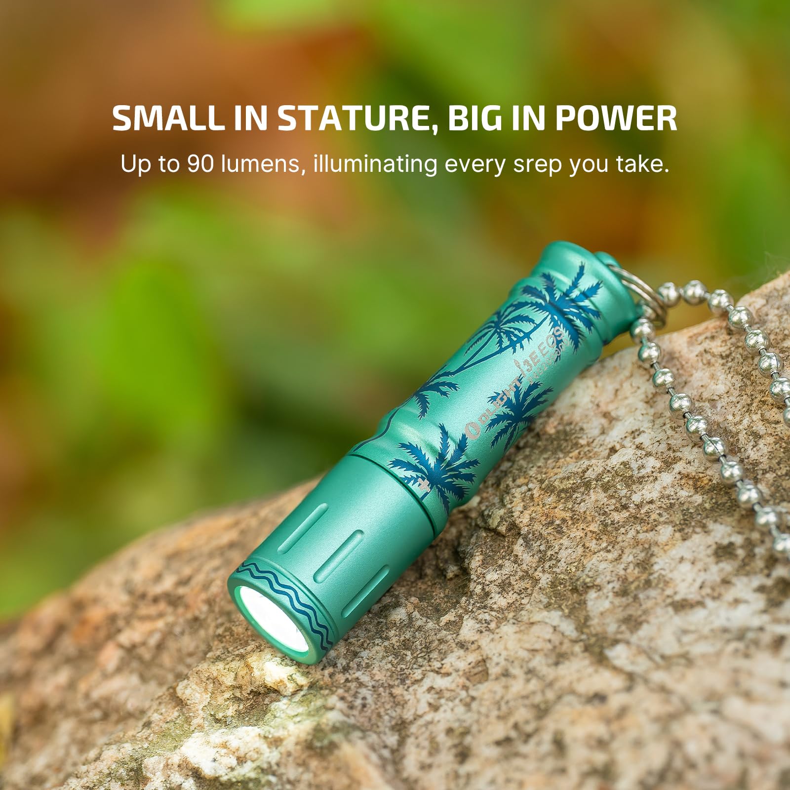 OLIGHT i3E EOS Compact Keychain Flashlight EDC Light (Summer Palm)