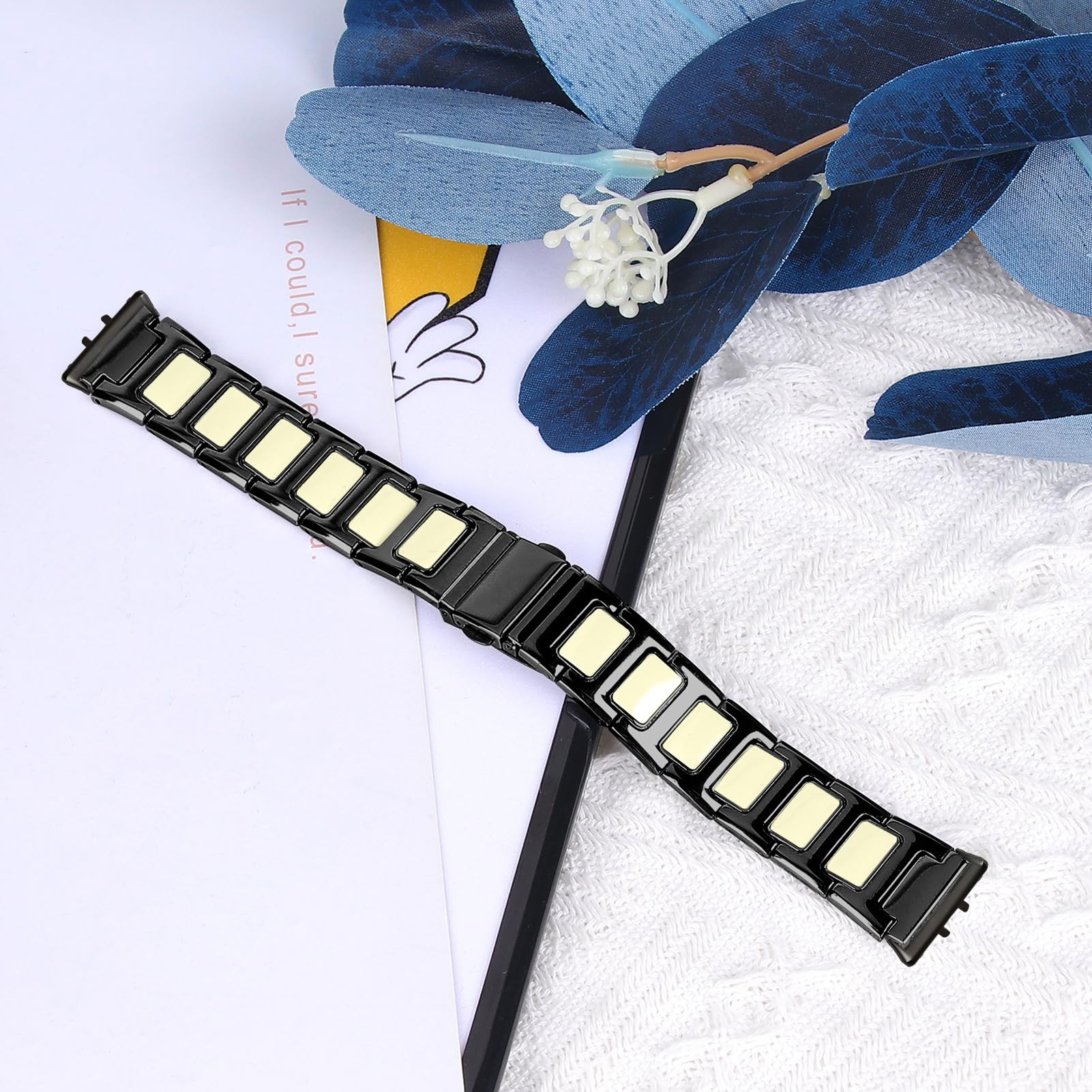 MVRYCE Metal Band Compatible with Samsung Galaxy FIT 3, Stainless Steel Metal Wrist Strap Breathable Replacement Band Bracelet for Samsung Galaxy FIT 3 SM-R390 (Y01)