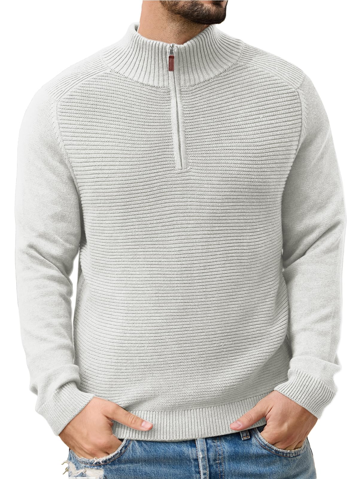 Les umes Herren Polohemd Vintage Streifen V Ausschnitt Kurza