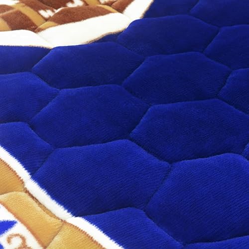 Miniatura 7 de Alfombra de oración musulmana islámica, muy gruesa, para hombres y mujeres, con cuentas de oración islámica, suave y lujosa (azul)