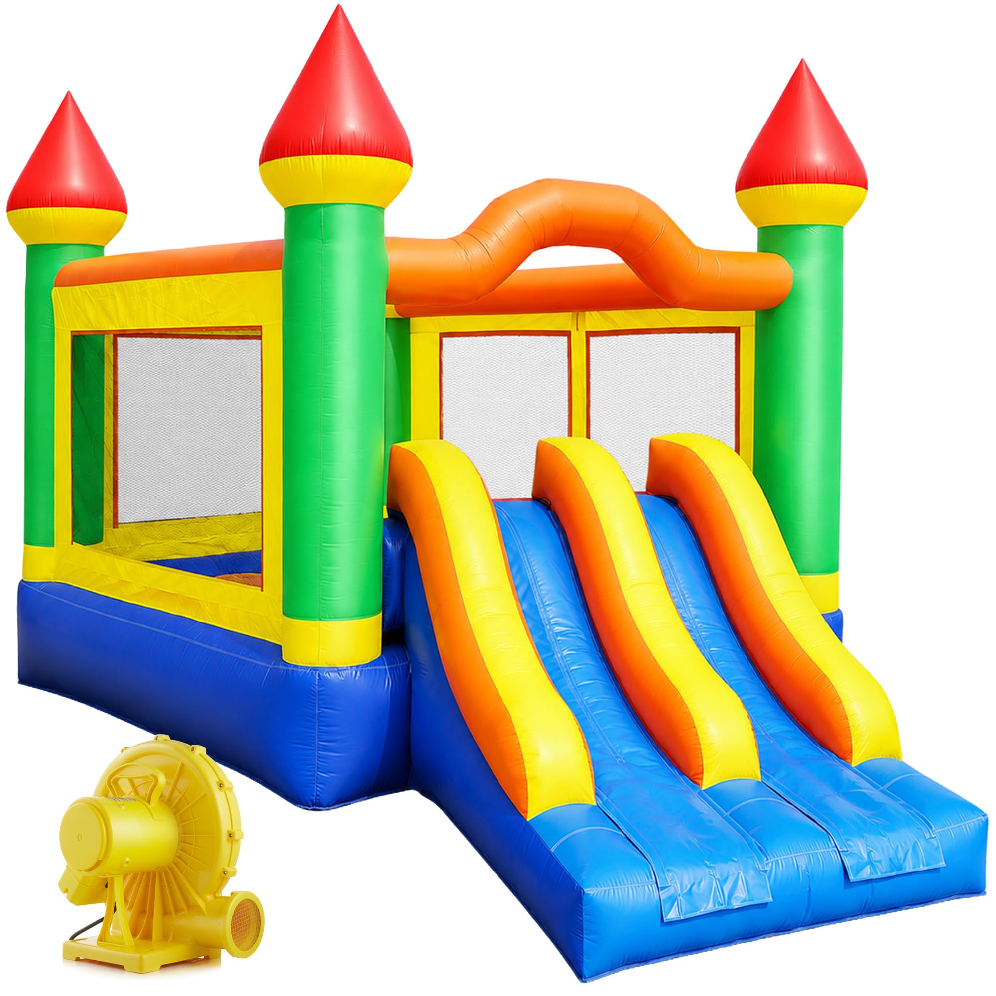 Cloud 9 Mega Double Slide Castle Bounce House
