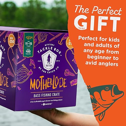 Vista 2 de Catch Co Mystery Tackle Box Freshwater Largemouth and Smallmouth Bass Lures Fishing Kit