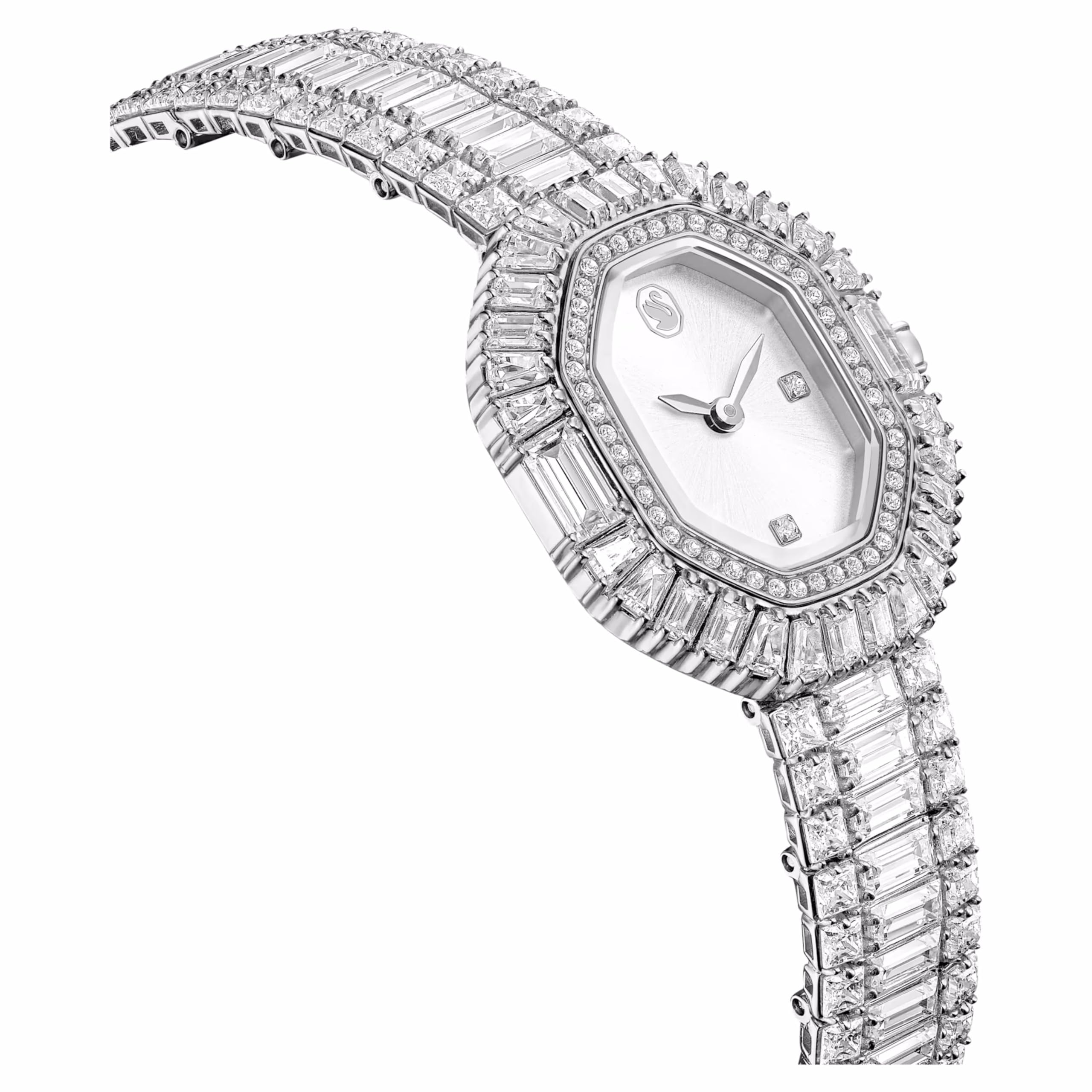 Swarovski Reloj Matrix Octagon 5724516 Talla Baguette, Brazalete de Metal, Tono Plateado, Acero Inoxidable
