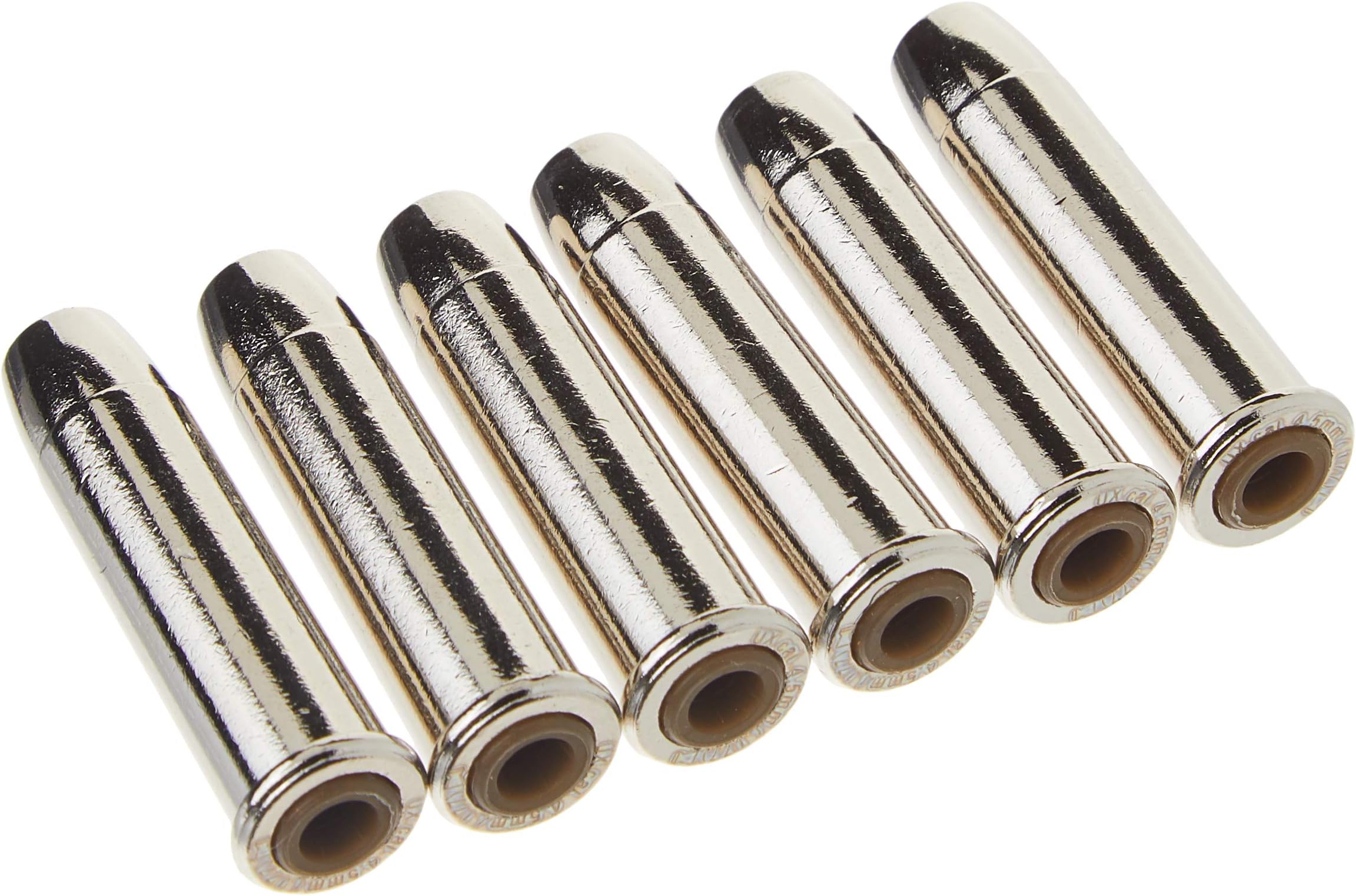 Colt Peacemaker Revolver Single Action Army Six-Shooter .177 Caliber Air Pistol, Spare Pellet Capsules, Silver (6 Pack)