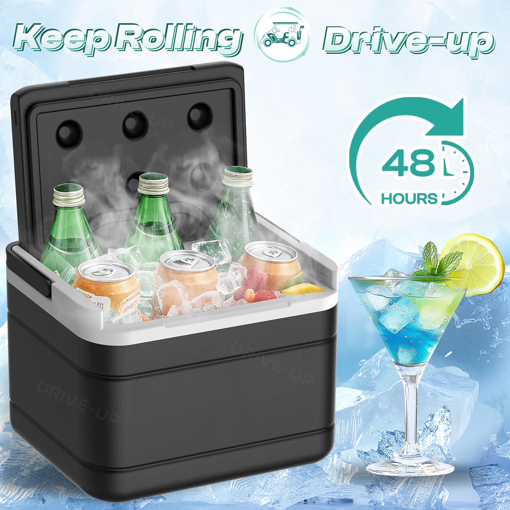 Drive-Up Club Car Precedent Kühler Mit Halterung – Für Club Car Precedent, Tempo & Onward (2-Sitzer)