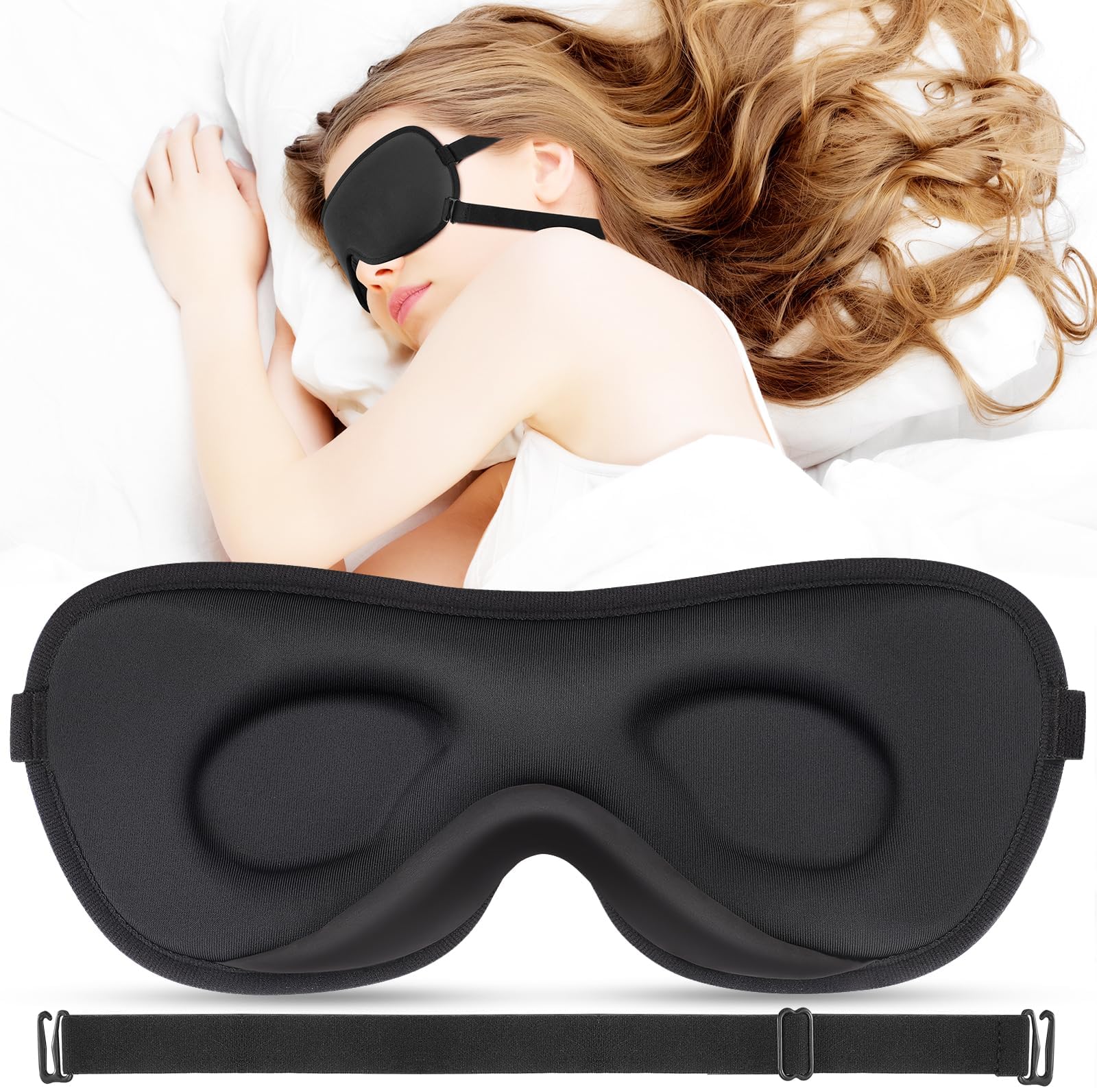 Masque De Nuit 3D TSUZY Ultra Doux Et Confortable – L'accessoire Pour Bien Dormir