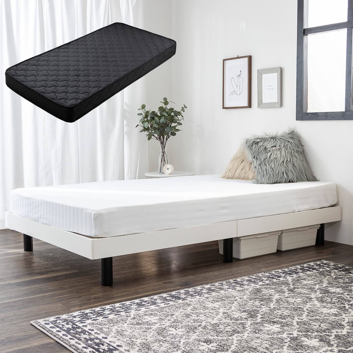 Amazon|すのこベッド マットレスセット シングル ベッド ベッド