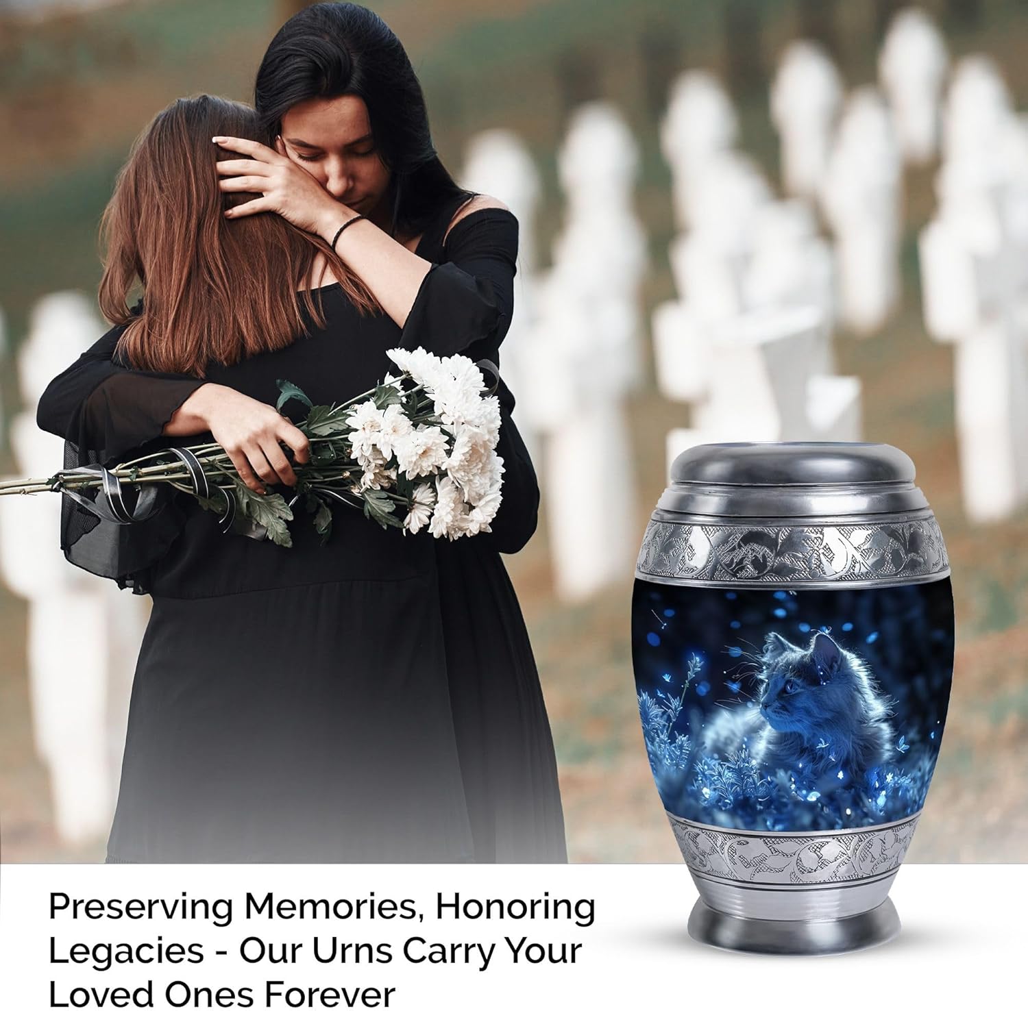 Pet Urn Cat Urns for Ashes - Small Ashes Urn - Human Remain Urns - Burial Urns for Ashes (Size - 3inch,1pcs)