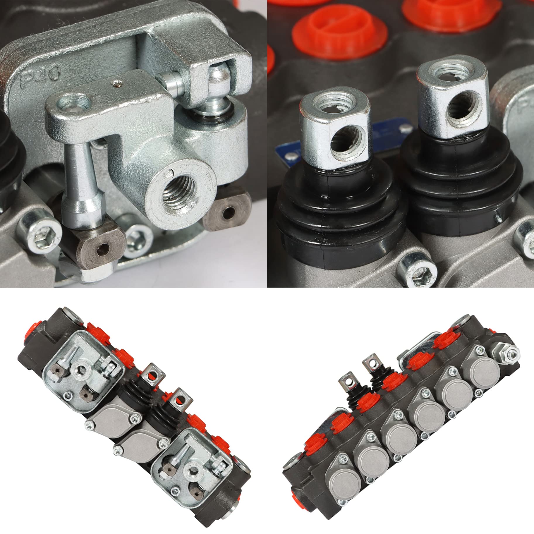 Hydraulisches Wegeventil mit 2 Joysticks, 6 Spulen, 11 gpm, 3625 psi, SAE-Anschlüsse, doppeltwirkendes Hydraulikventil für Traktoren, Lader, Tanks, Lader, Holzspalter