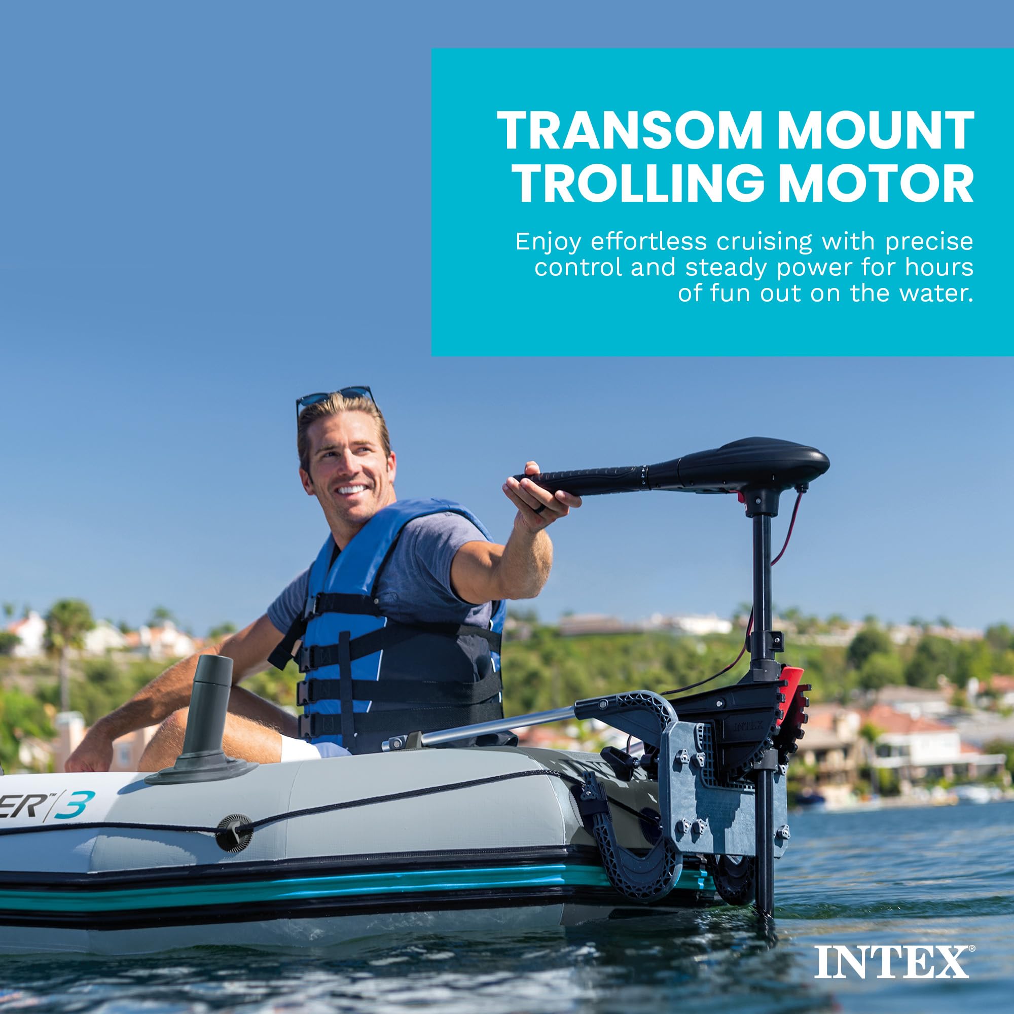 Intex Aussenbordmotor Transcom Mount Trolling 12V 68631